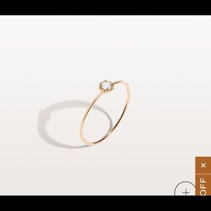 Aurate midi stackable diamond ring (5.5)